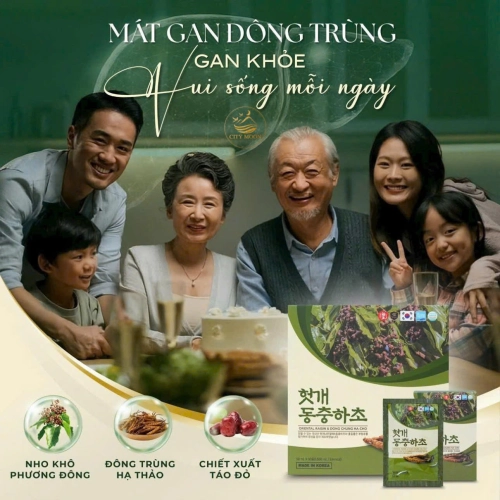 NƯỚC UỐNG THẢI ĐỘC MÁT GAN ĐÔNG TRÙNG HẠ THẢO KGF 