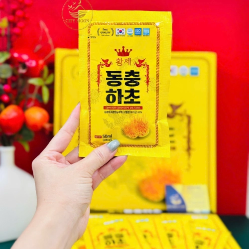 NƯỚC ĐÔNG TRÙNG HẠ THẢO HOÀNG ĐẾ EMPEROR CORDYCEPS MILITARIS HÀN QUỐC