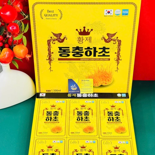 NƯỚC ĐÔNG TRÙNG HẠ THẢO HOÀNG ĐẾ EMPEROR CORDYCEPS MILITARIS HÀN QUỐC