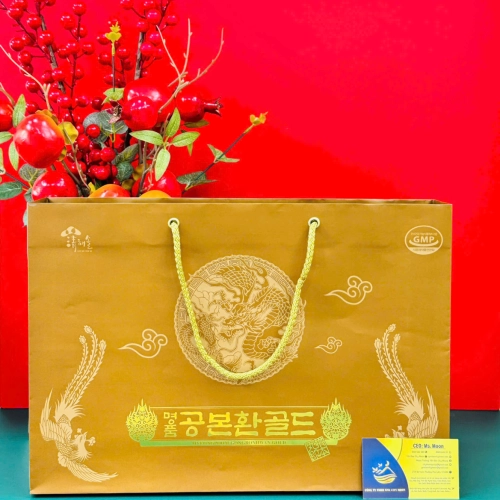 ĐÔNG TRÙNG HẠ THẢO 60 VIÊN HỘP GỖ ĐEN HÀN QUỐC