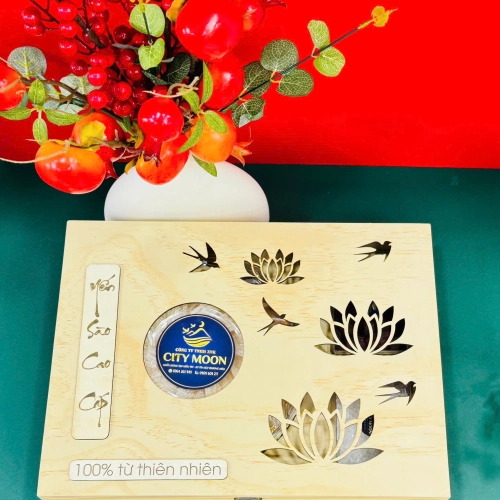 Hộp Quà  Gỗ Tinh Chế 100% Sợi Gân Loại 100gram