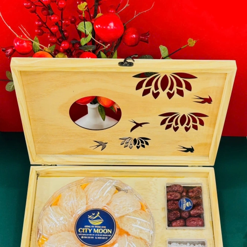 Hộp Quà Gỗ Tinh Chế Sợi Ép Khít L2 Loại 100gram