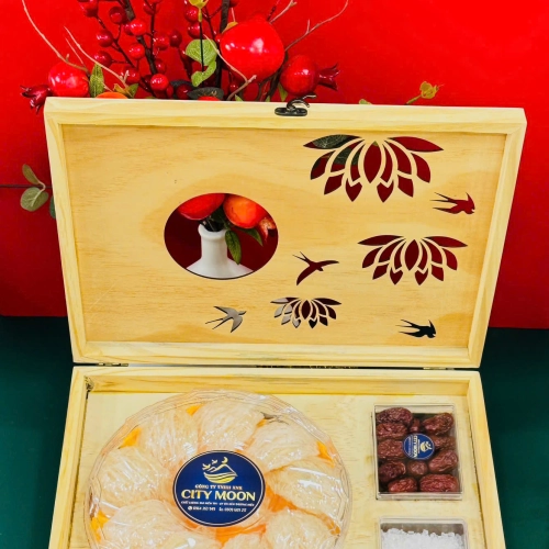 Hộp Quà Gỗ Tinh Chế Sợi Ép Khít L2 Loại 100gram