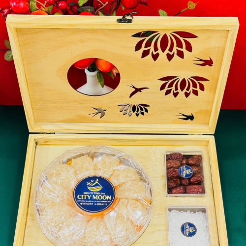 Hộp Quà  Gỗ Tinh Chế Sơ Sợi Rối Loại 100gram