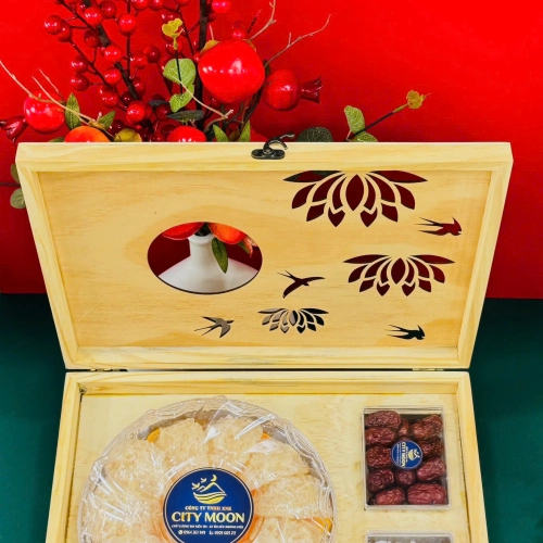 Hộp Quà  Gỗ Tinh Chế Sơ Sợi Rối Loại 100gram