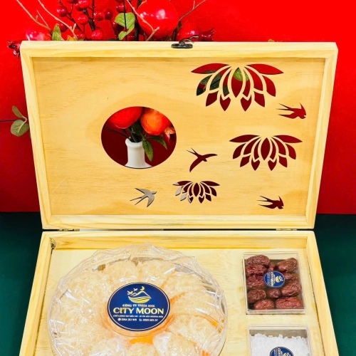 Hộp Quà  Gỗ Tinh Chế Sơ Sợi Rối Loại 100gram