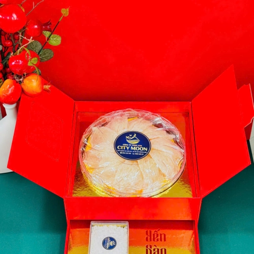 Hộp Quà Hai Tầng Tinh Chế VIP Khuôn Lá Giữ Chân Hai Đầu Loại 100gram