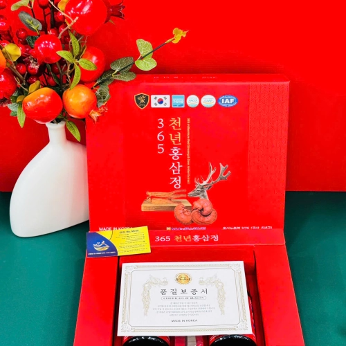 CAO HỒNG SÂM NHUNG HƯƠU LINH CHI 365 - 2 LỌ