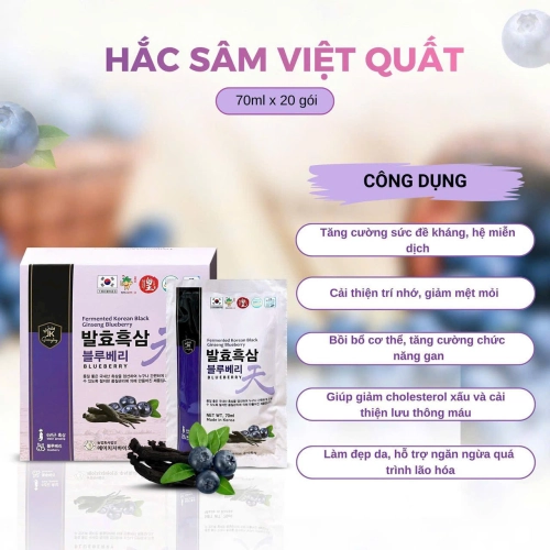 NƯỚC HẮC SÂM VIỆT QUẤT LÊN MEN
