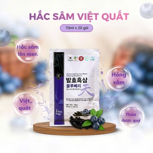 NƯỚC HẮC SÂM VIỆT QUẤT LÊN MEN